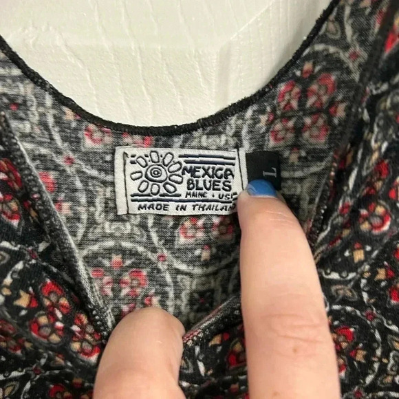 Women’s Mexicali Blues Bohemian Knee Length Dress Size Large - Picture 3 of 5